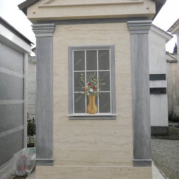 arte sui Muri|arte funeraria|cimitero|trompe l'oeil|vaso di fiori|finestra dipinta|imitazione pietre