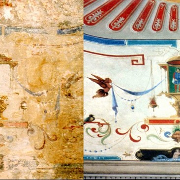 ArtesuiMuri | Restauro Soffitto | Decorazione Soffitto | Decorazione a Grottesche | Decori Genova
