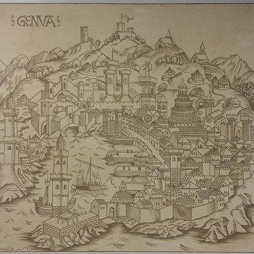 Arte sui Muri | Genova Antica | Trompe l'Oeil | Decorazione su Muro | Decorazione di Interni Genova