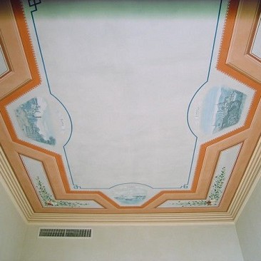 Arte sui Muri | Soffitto con Panorami | Soffitto Stile Eclettico | Decorazione Personalizzata |